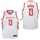 Camiseta NBA Ninos Houston Rockets James Harden Blanco Association 17/18