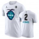 Camisetas NBA de Manga Corta Kawhi Leonard All Star 2019 Blanco