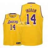 Camisetas de NBA Ninos Los Angeles Lakers Brandon Ingram Amarillo Icon 18/19