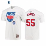 T-Shirt NBA Brooklyn Nets Mike James Blanco 2021