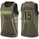 Camisetas NBA Salute To Servicio Denver Nuggets Carmelo Anthony Nike Ejercito Verde 2018