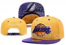 Snapbacks Caps NBA De Los Angeles Lakers Amarillo Púrpura