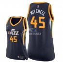 Camisetas NBA Mujer Donovan Mitchell Utah Jazz Marino Icon