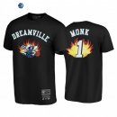 T-Shirt NBA Charlotte Hornets Malik Monk Dreamville BR Remix Negro Hardwood Classics 2020