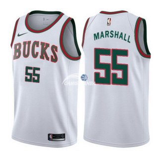 Camisetas NBA de Kendall Marshall Milwaukee Bucks Retro Blanco 17/18