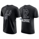Camisetas NBA de Manga Corta LaMarcus Aldridge All Star 2018 Negro