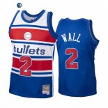 Camisetas NBA Washington Wizards John Wall Azul Hardwood Classics