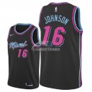 Camisetas NBA de James Johnson Miami Heats Nike Negro Ciudad 18/19