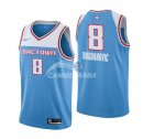 Camisetas NBA de Bogdan Bogdanovic Sacramento Kings Nike Azul Ciudad 18/19