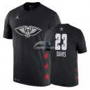 Camisetas NBA de Manga Corta Anthony Davis All Star 2019 Negro