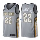 Camisetas NBA de Larry Nance Jr Cleveland Cavaliers 17/18 Nike Gris Ciudad