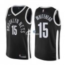 Camisetas NBA de Isaiah Whitehead Brooklyn Nets Nike Negro Ciudad 17/18