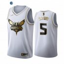 Camiseta NBA de Nicolas Batum Charlotte Hornets Blanco Oro 2019-20