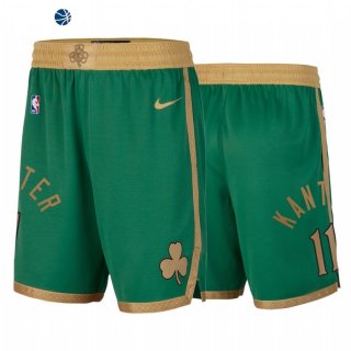 Pantalon NBA de Boston Celtics Enes Kanter Verde Ciudad 2020