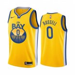 Camisetas NBA De Golden State Warriors D'Angelo Russell Amarillo Ciudad 2019-20