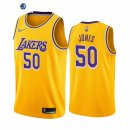 Camisetas NBA Nike Los Angeles Lakers NO.50 Jemerrio Jones 75th Season Oro Icon 2021-22