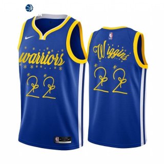 Camisetas NBA 2020 Navidad Golden State Warriors Andrew Wiggins Azul