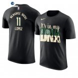 T- Shirt NBA Milwaukee Bucks Brook Lopez Negro