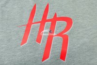Camisetas NBA Manga Larga Houston Rockets James Harden Gris
