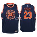 Camisetas de NBA Ninos New York Knicks Trey Burke Nike Marino Ciudad 2018