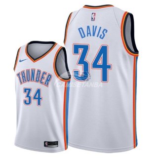 Camisetas NBA de Tyler Davis Oklahoma City Thunder Blanco Association 2018