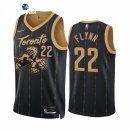 Camisetas NBA de Toronto Raptors Malachi Flynn 75th Negro Ciudad 2021-22