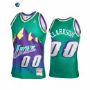 Camisetas NBA Utah Jazz Jordan Clarkson Verde Throwback 2021