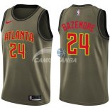 Camisetas NBA Salute To Servicio Atlanta Hawks Kent Bazemore Nike Ejercito Verde 2018