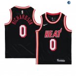Camisetas de NBA Ninos Miami Heat Josh Richardson Negro Hardwood Classics 96/97