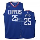Camisetas de NBA Ninos Los Angeles Clippers Austin Rivers Azul Icon 2018