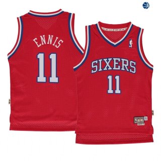 Camisetas de NBA Ninos Philadelphia Sixers James Ennis Rojo Hardwood Classics 96/97