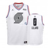 Camisetas de NBA Ninos Damian Lillard 2019 All Star Blanco