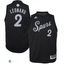 Camisetas NBA San Antonio Spurs 2016 Navidad Kawhi Leonard Negro