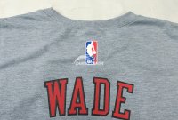 Camisetas NBA Manga Larga Chicago Bulls Dwyane Wade Gris