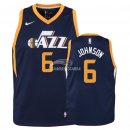 Camisetas de NBA Ninos Utah Jazz Joe Johnson Marino Icon 2018