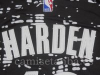 Camisetas NBA Luces Ciudad Lillard Houston Harden Negro