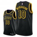 Camisetas NBA de Sviatoslav Mykhailiuk Los Angeles Lakers Negro Ciudad 18/19