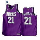 Camisetas NBA Nike Milwaukee Bucks NO.21 Jrue Holiday Purpura Classic 2022-23
