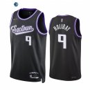 Camisetas NBA Nike Sacramento Kings NO.9 Justin Holiday 75th Season Diamante Negro Ciudad 2022