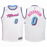 Camisetas de NBA Ninos Miami Heat Josh Richardson Nike Blanco Ciudad 2018