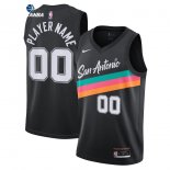 Camisetas NBA San Antonio Spurs Personalizada Negro Ciudad 2020-21