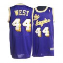 Camisetas NBA de Jerry West Los Angeles Lakers Púrpura