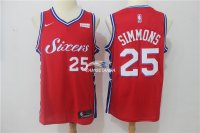 Camisetas NBA de Ben Simmons Philadelphia 76ers Rojo 17/18