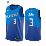 Camiseta NBA de Torrey Craig Milwaukee Bucks Nike Azul Ciudad 2020-21