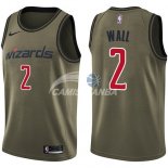 Camisetas NBA Salute To Servicio Washington Wizards John Wall Nike Ejercito Verde 2018