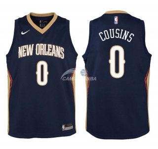 Camisetas de NBA Ninos New Orleans Pelicans DeMarcus Cousins Marino Icon 2018