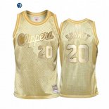 Camisetas de NBA Ninos Los Angeles Clippers Landry Shamet Oro Hardwood Classics