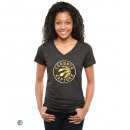 Camisetas NBA Mujer Toronto Raptors Negro Oro