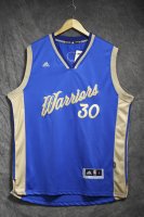 Camisetas NBA Golden State Warriors 2015 Navidad Curry Azul