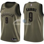 Camisetas NBA Salute To Servicio Brooklyn Nets Demarre Carroll Nike Ejercito Verde 2018